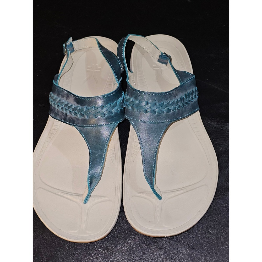 Kuru Womens Green Letti Thong Sandals 12